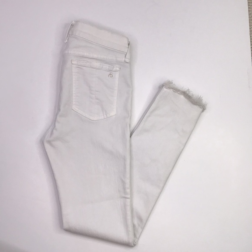RAG & BONE Blanc Fray Capri Women's Skinny Jean Sz 28